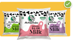 Akshayakalpa organic milk pack