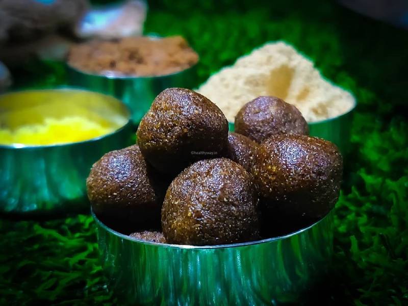 A bowl of immunity booting laddus