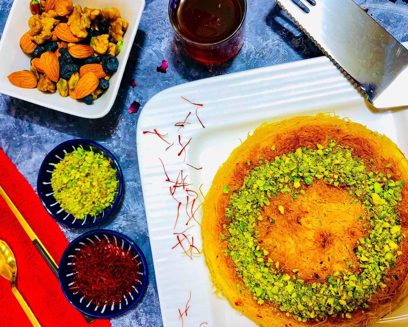 Kunafa made with organic ingredients