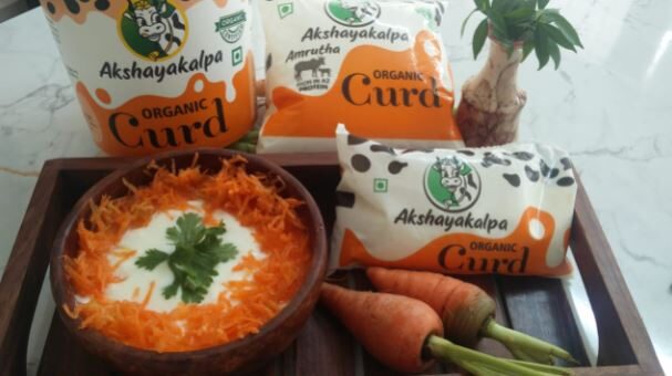 Bowl of carrots & curds