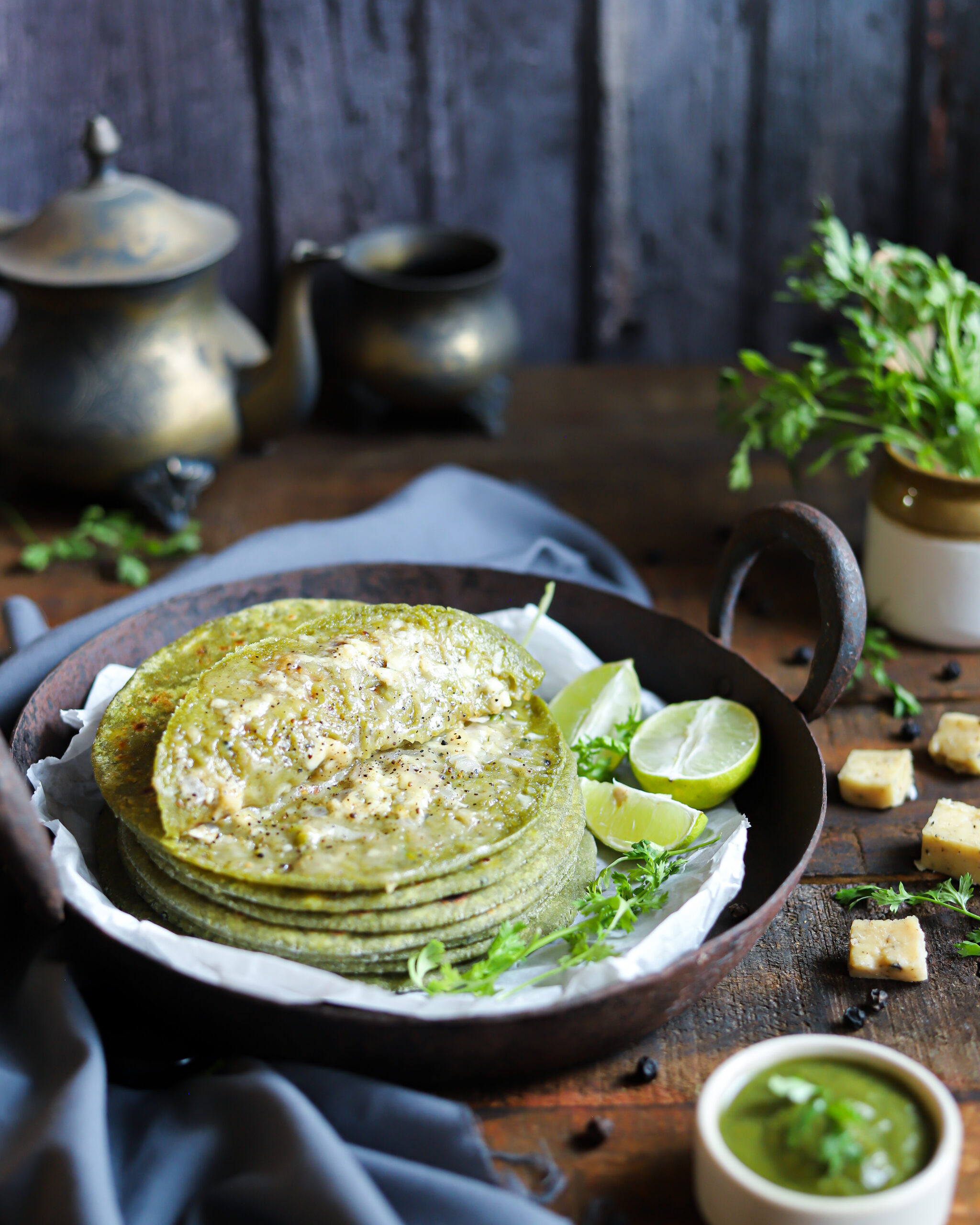 Cheese paneer paratha