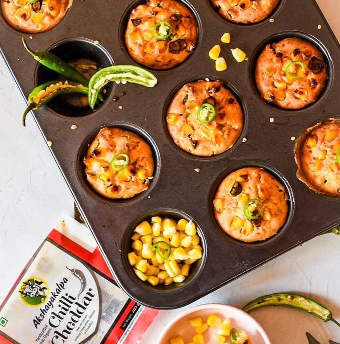 Cheesy jalapeños corn muffins