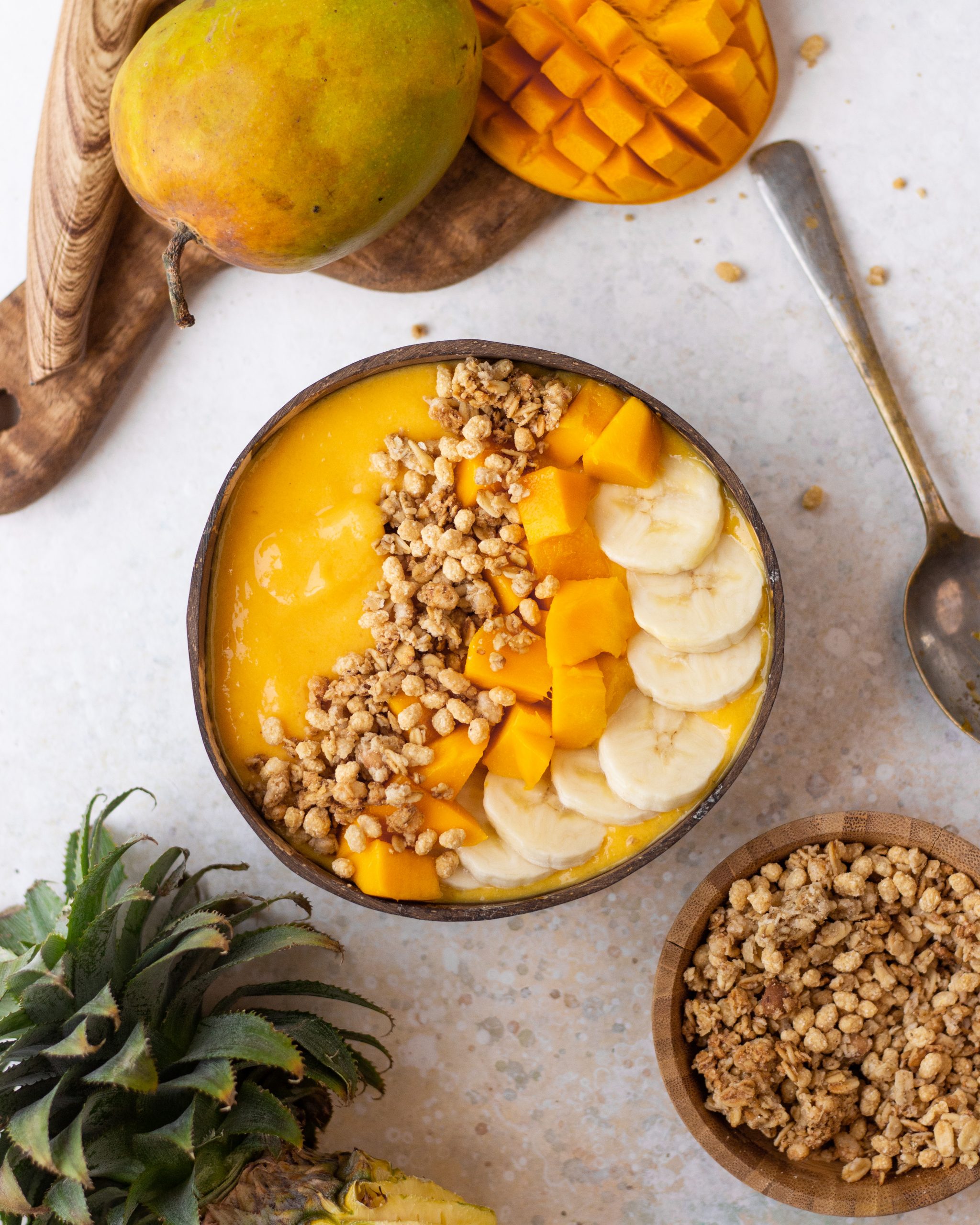 Mango Dry Fruit Smoothie Bowl